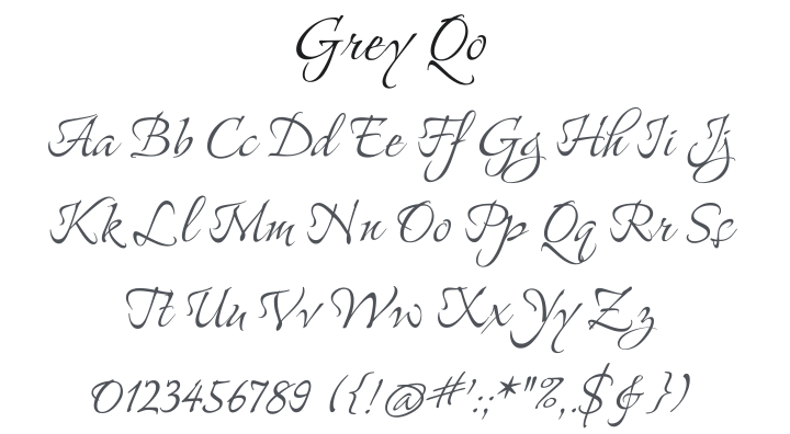 Grey Qo Font