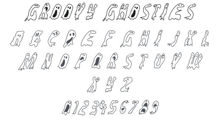 Groovy Ghosties Font Family