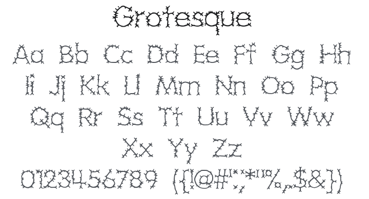 Grotesque Font