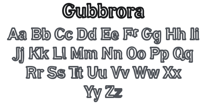 Gubbröra Font
