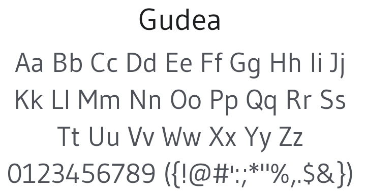 Gudea Font Family