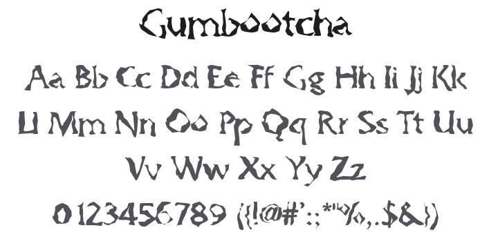 Gumbootcha Font