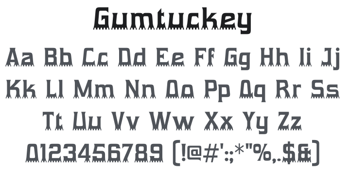 Gumtuckey Font