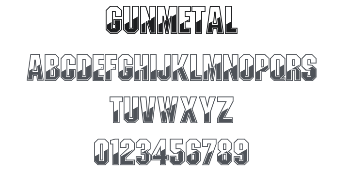Gunmetal Font