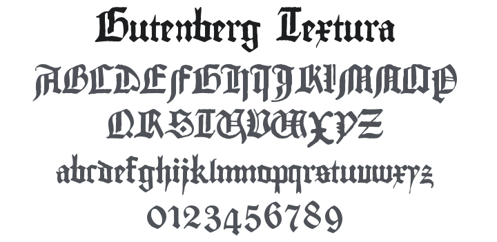 Gutenberg Textura Font