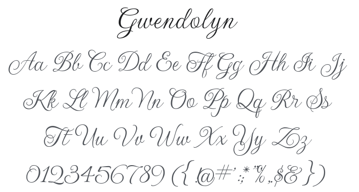 Gwendolyn Font Family