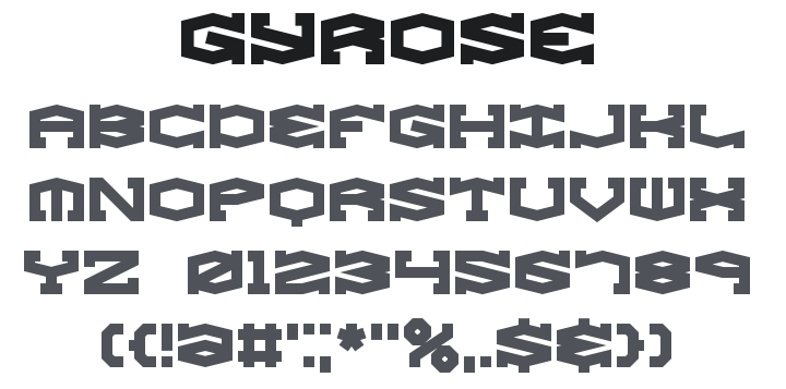 Gyrose Font Family