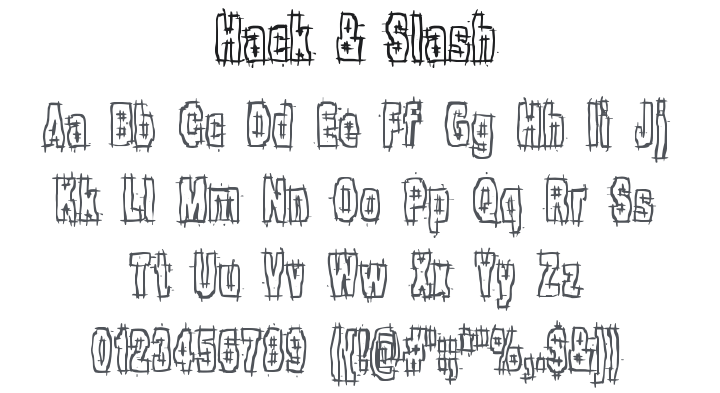 Hack & Slash Font