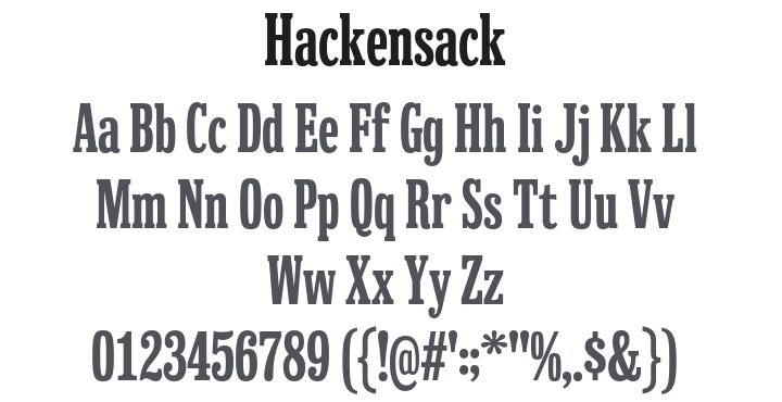 Hackensack Font Family