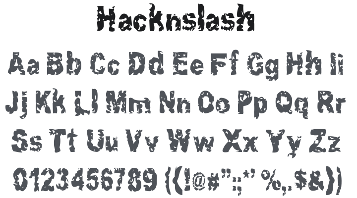 Hacknslash Font