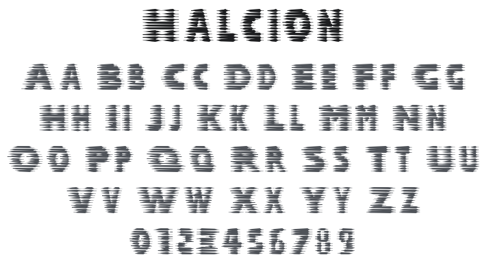 Halcion Font Family