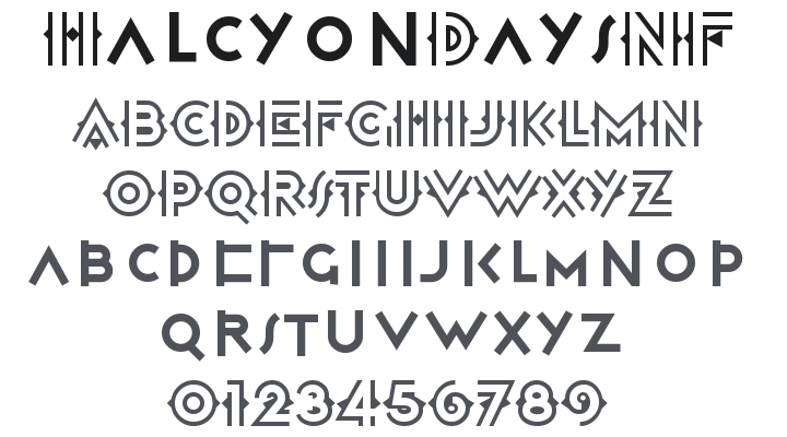 Halcyon Days NF Font
