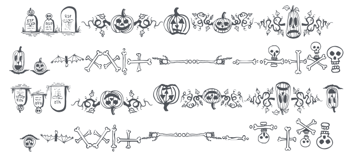 Halloween Borders Font