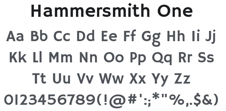 Hammersmith One Font