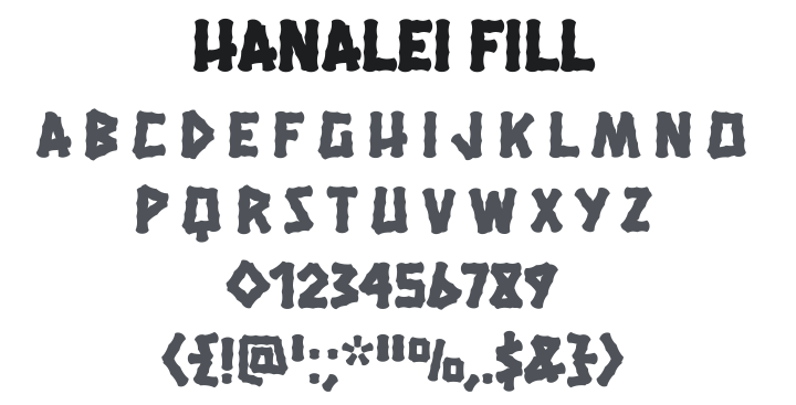 Hanalei Fill Font