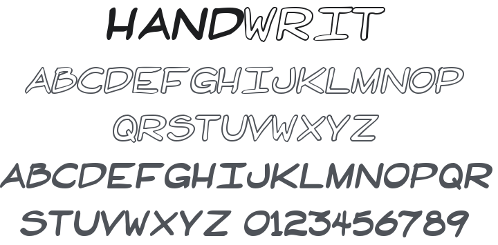 Hand Writ Font