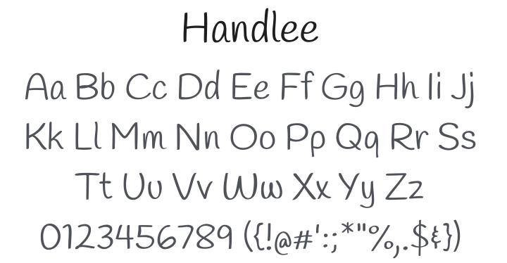 Handlee Font