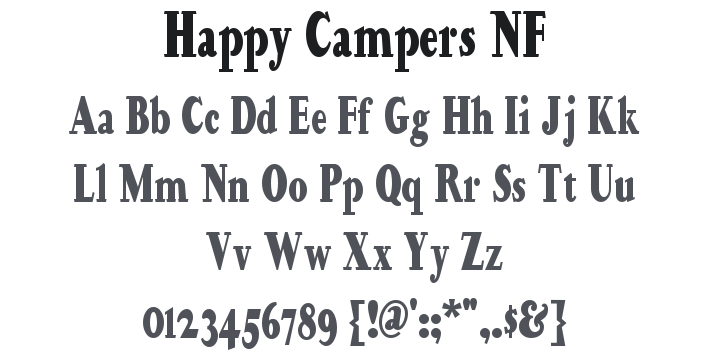 Happy Campers NF Font