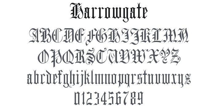 Harrowgate Font