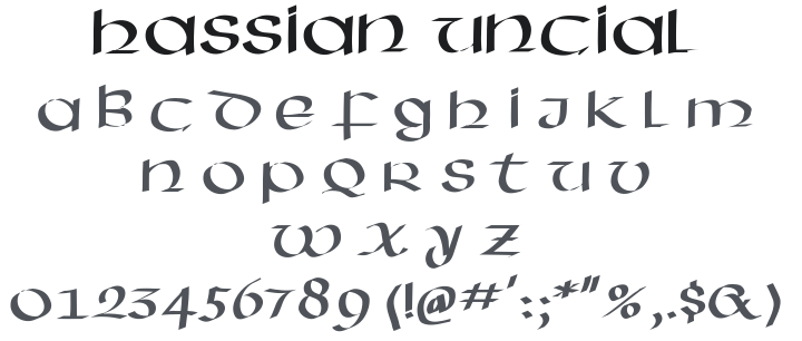 Hassian Uncial Font