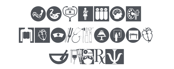 Healthcare Symbols Font