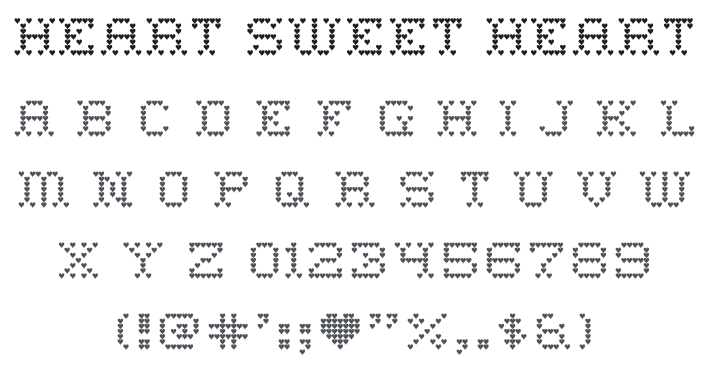 Heart Sweet Heart Font