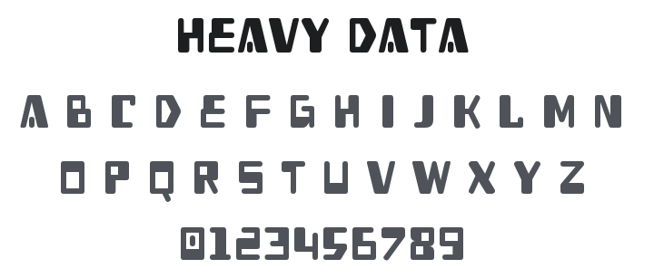 Heavy Data Font