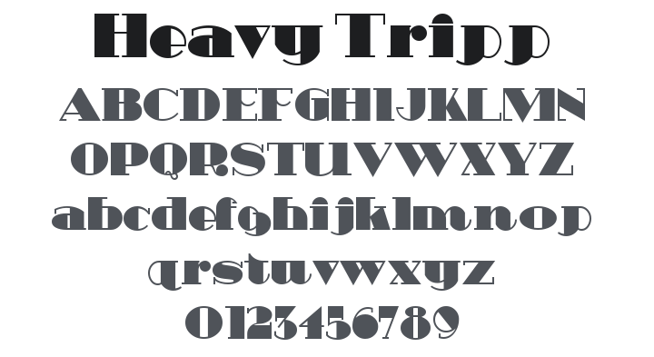 Heavy Tripp Font