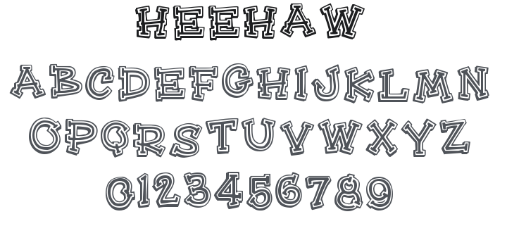 HeeHaw Font