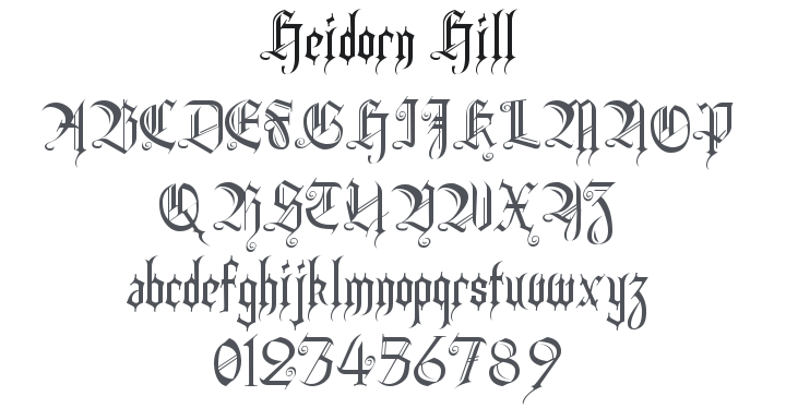 Heidorn Hill Font