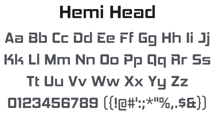 Hemi Head Font Family