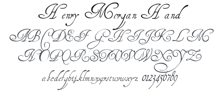 Henry Morgan Hand Font