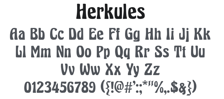 Herkules Font Family