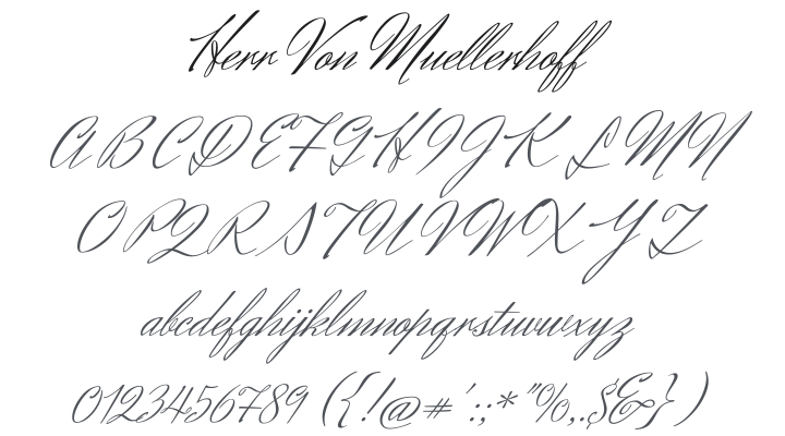 Herr Von Muellerhoff Font