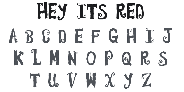 Hey Its Red Font