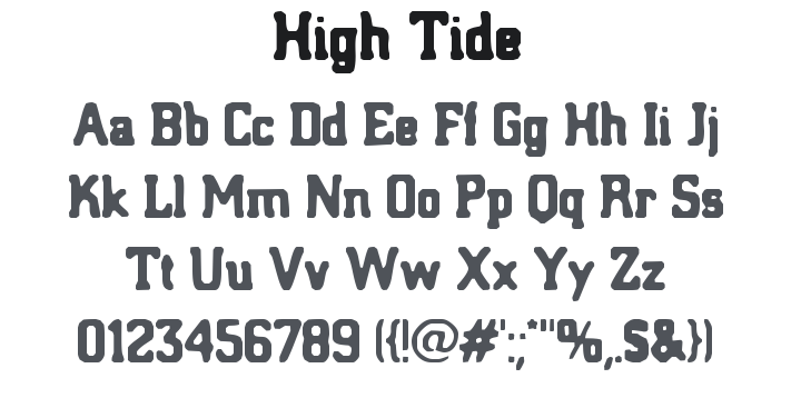 High Tide Font