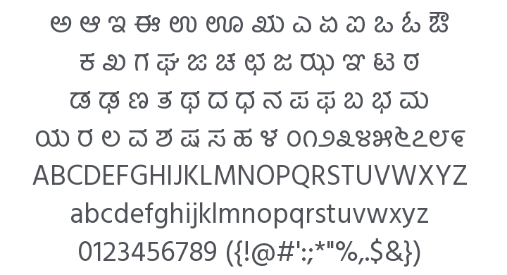 Hind Mysuru Font Family