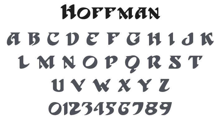 Hoffman Font