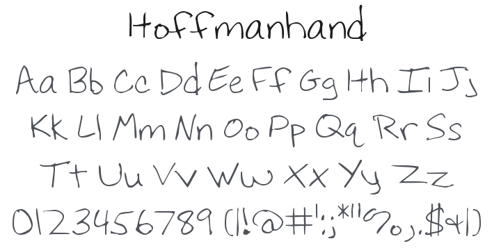 Hoffmanhand Font