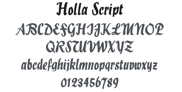 Holla Script Font