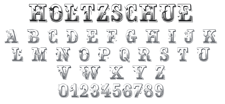 Holtzschue Font