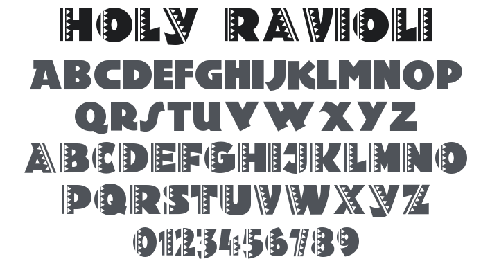 Holy Ravioli Font