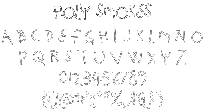 Holy Smokes Font