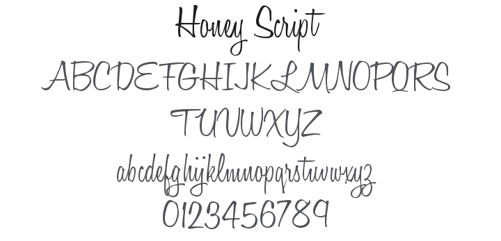 Honey Script Font Family
