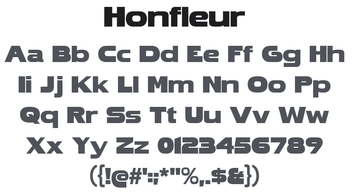 Honfleur Font Family