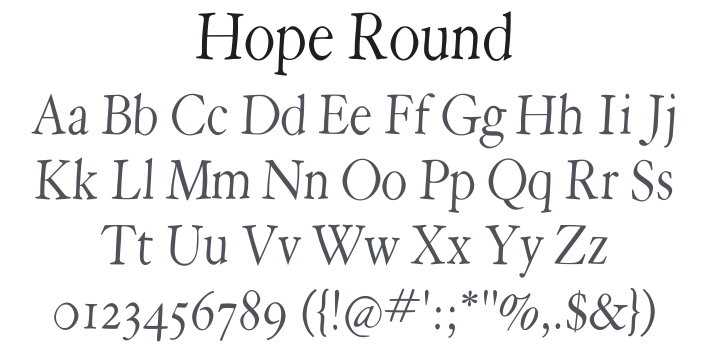 Hope Round Font Family