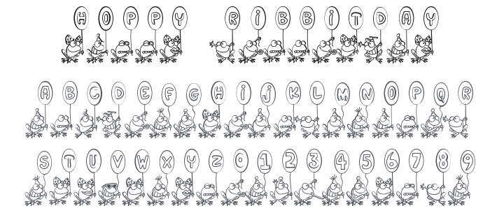 Hoppy Ribbitday Font