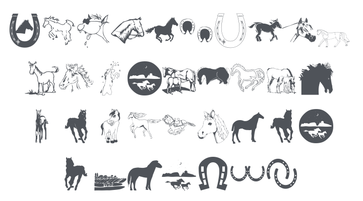 Horses Font