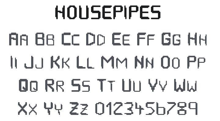 Housepipes Font Family