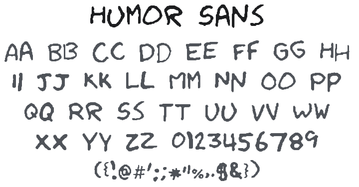 Humor Sans Font